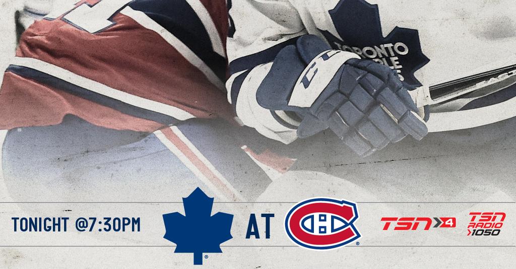 TML Domain Leafs WIN; Maple Leafs vs Canadiens TONIGHTTML Domain